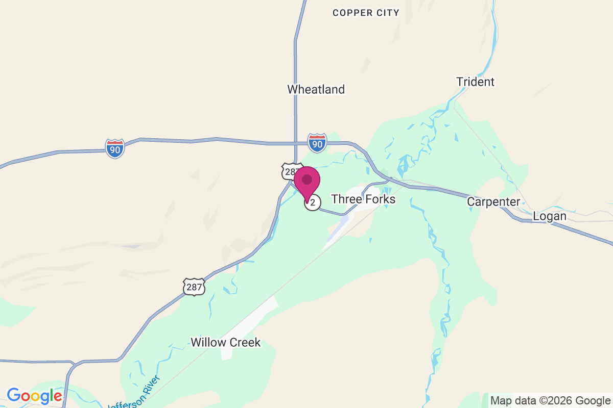 Three Forks Junction map