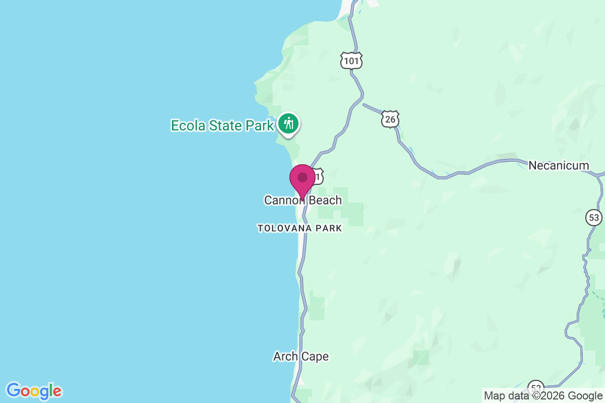 Cannon Beach map