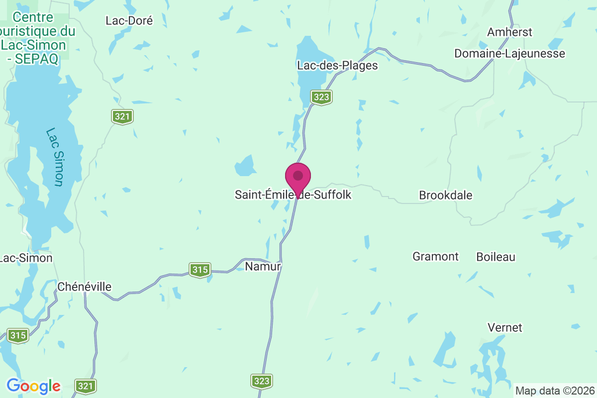 Lac-des-plages map