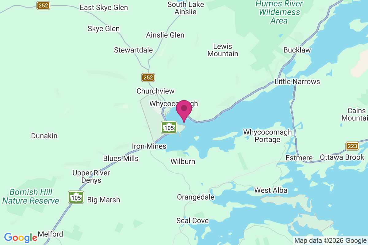 Whycocomagh map