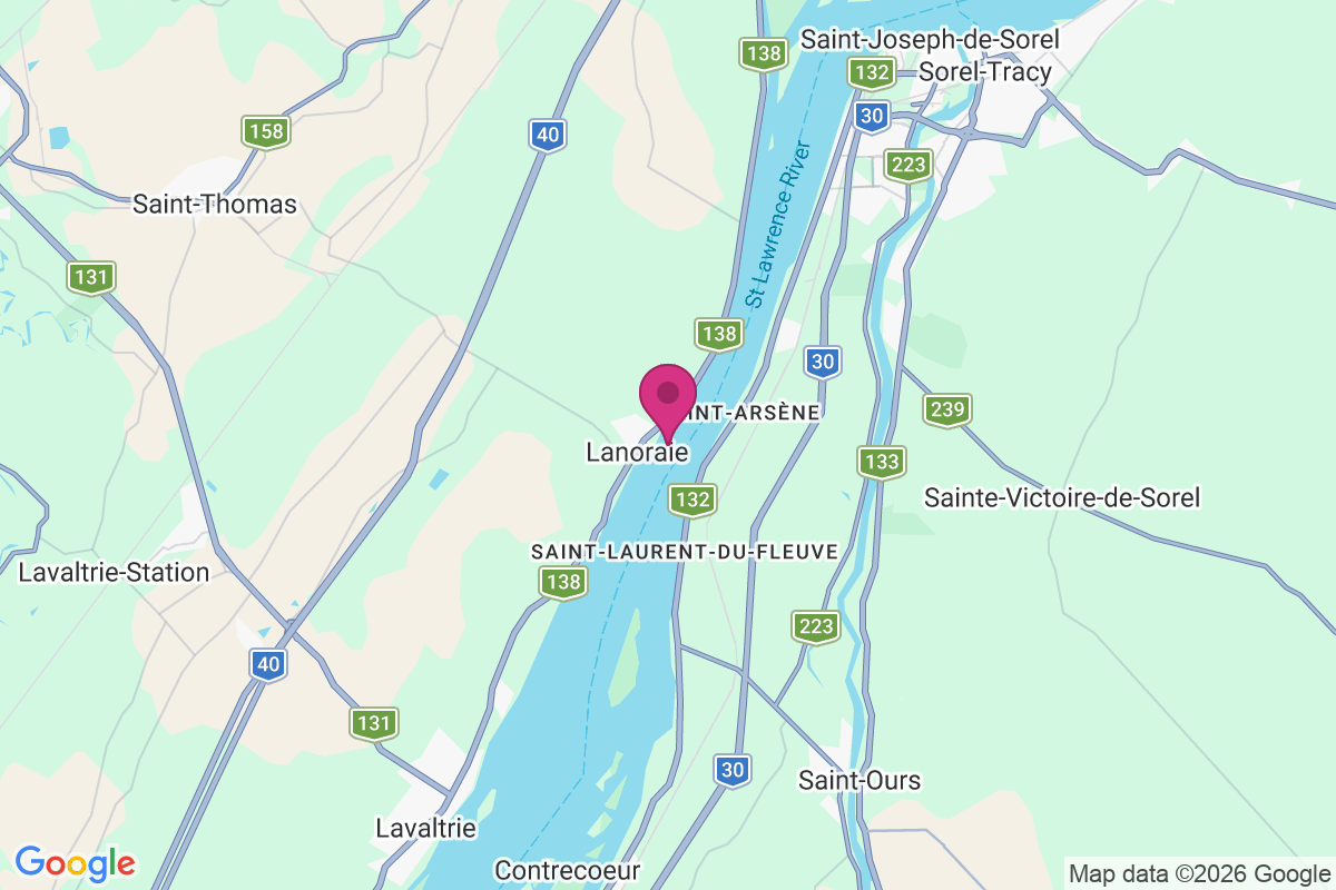 Lanoraie map