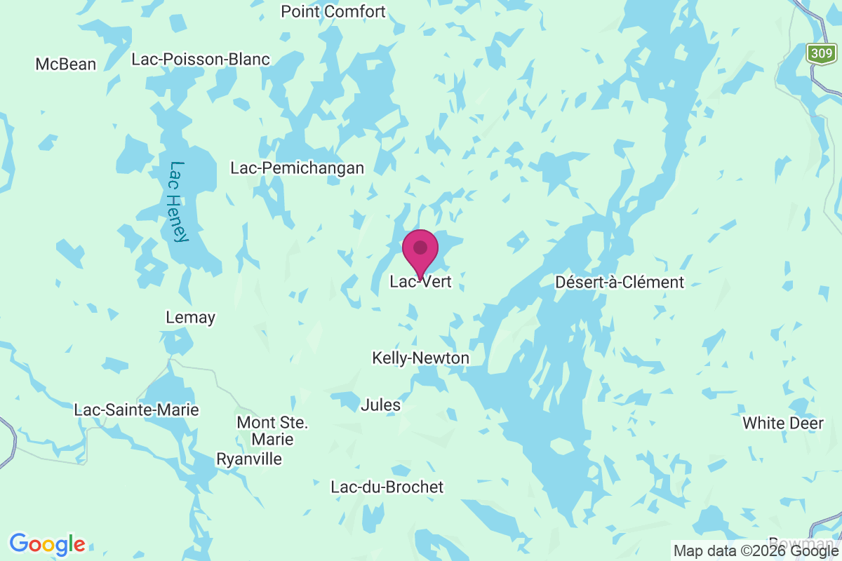Lac Vert map