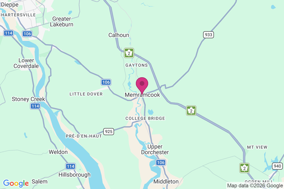 Memramcook map