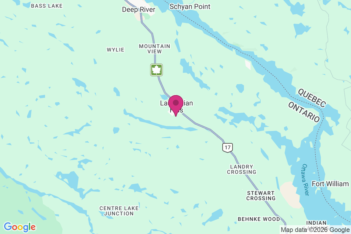 Chalk River map