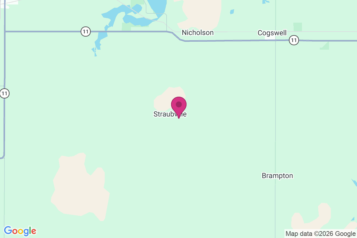Straubville map