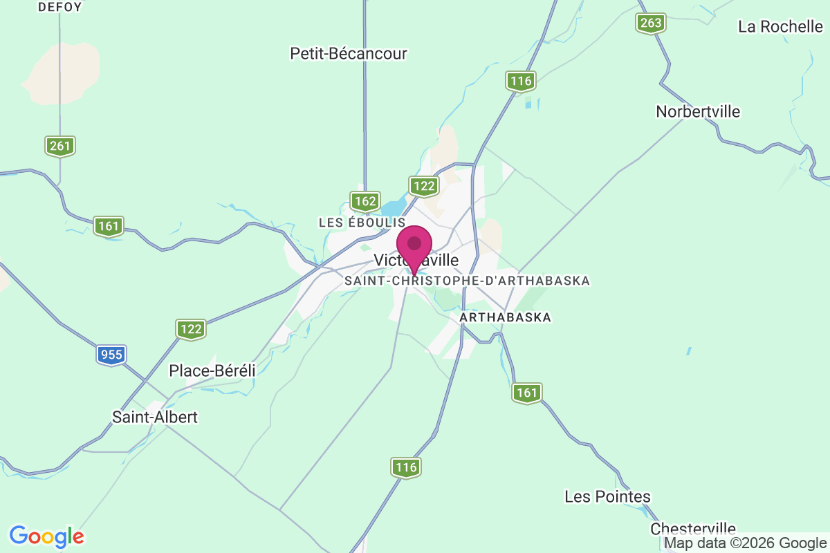 Victoriaville map