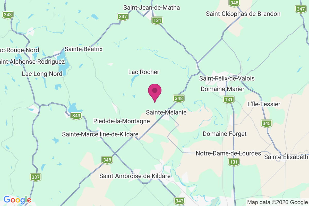 Sainte-Melanie map