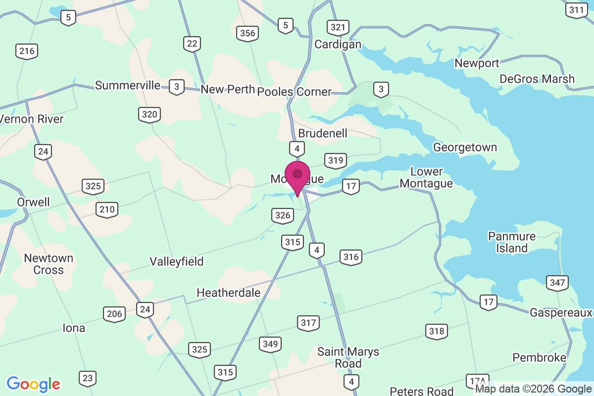 Montague Bridge map