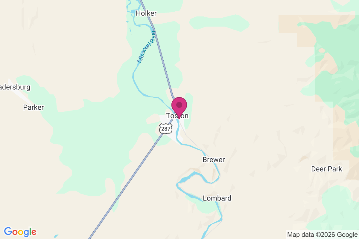 Toston map