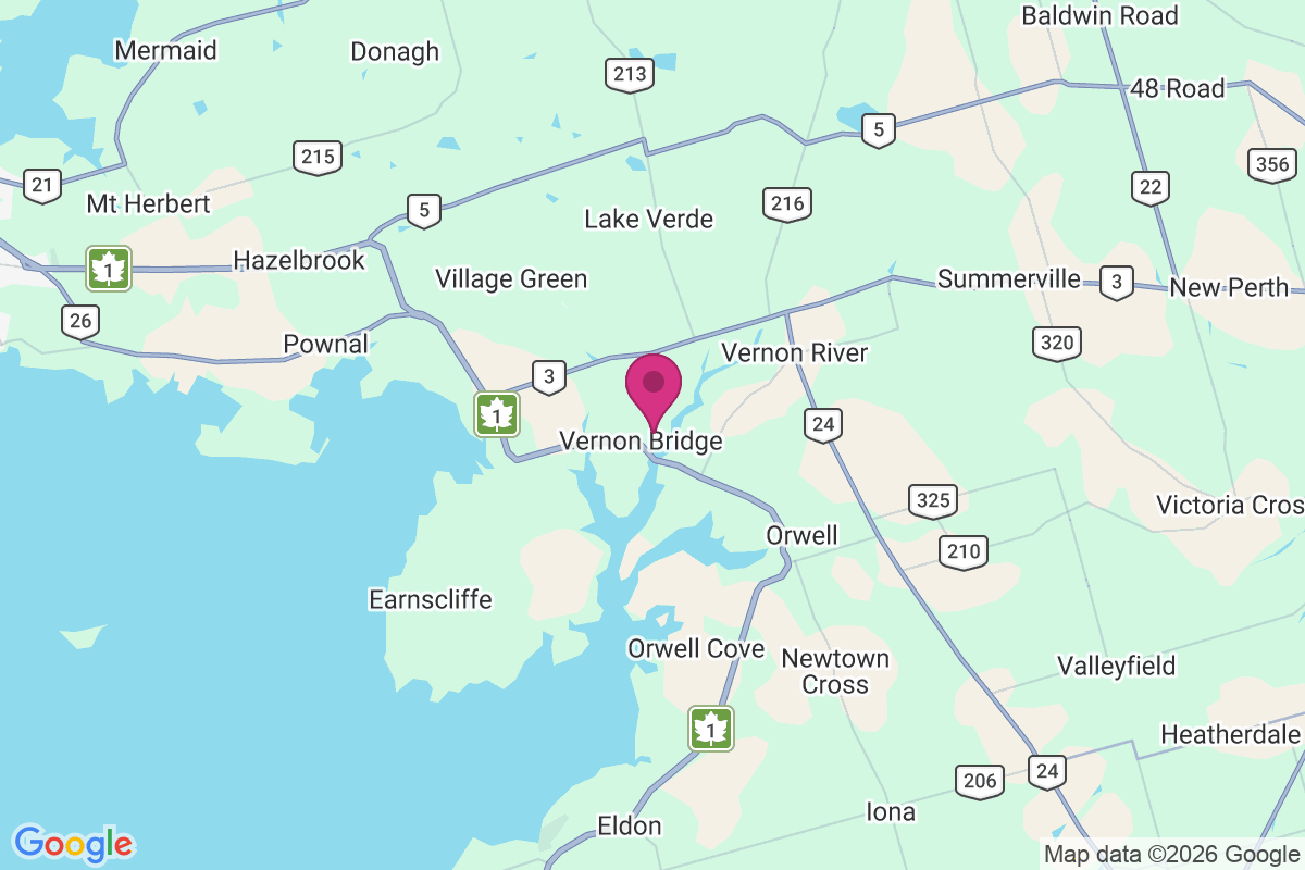 Vernon Bridge map