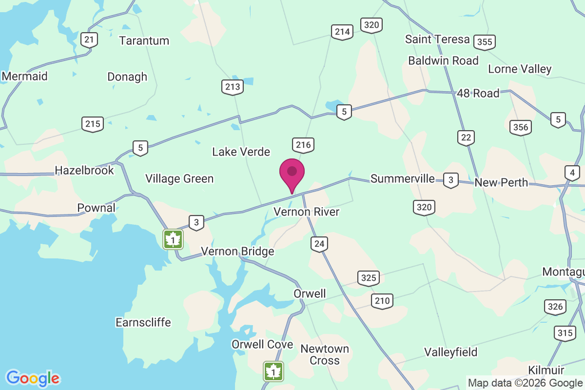 Pownal map