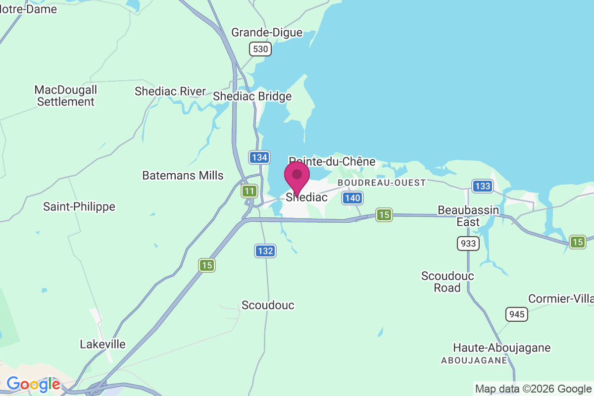 Shediac map