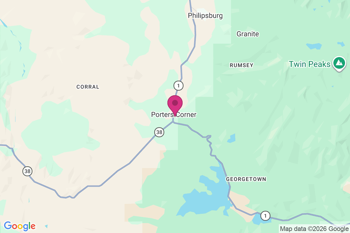 Porters Corner map