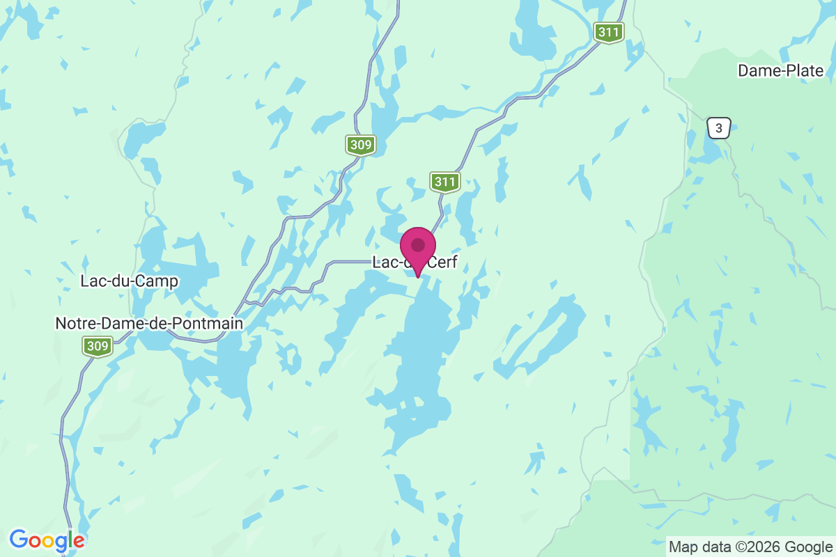 Lac-du-Cerf map
