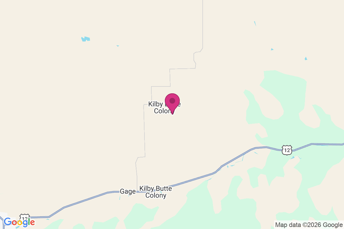 Kilby Butte Colony map