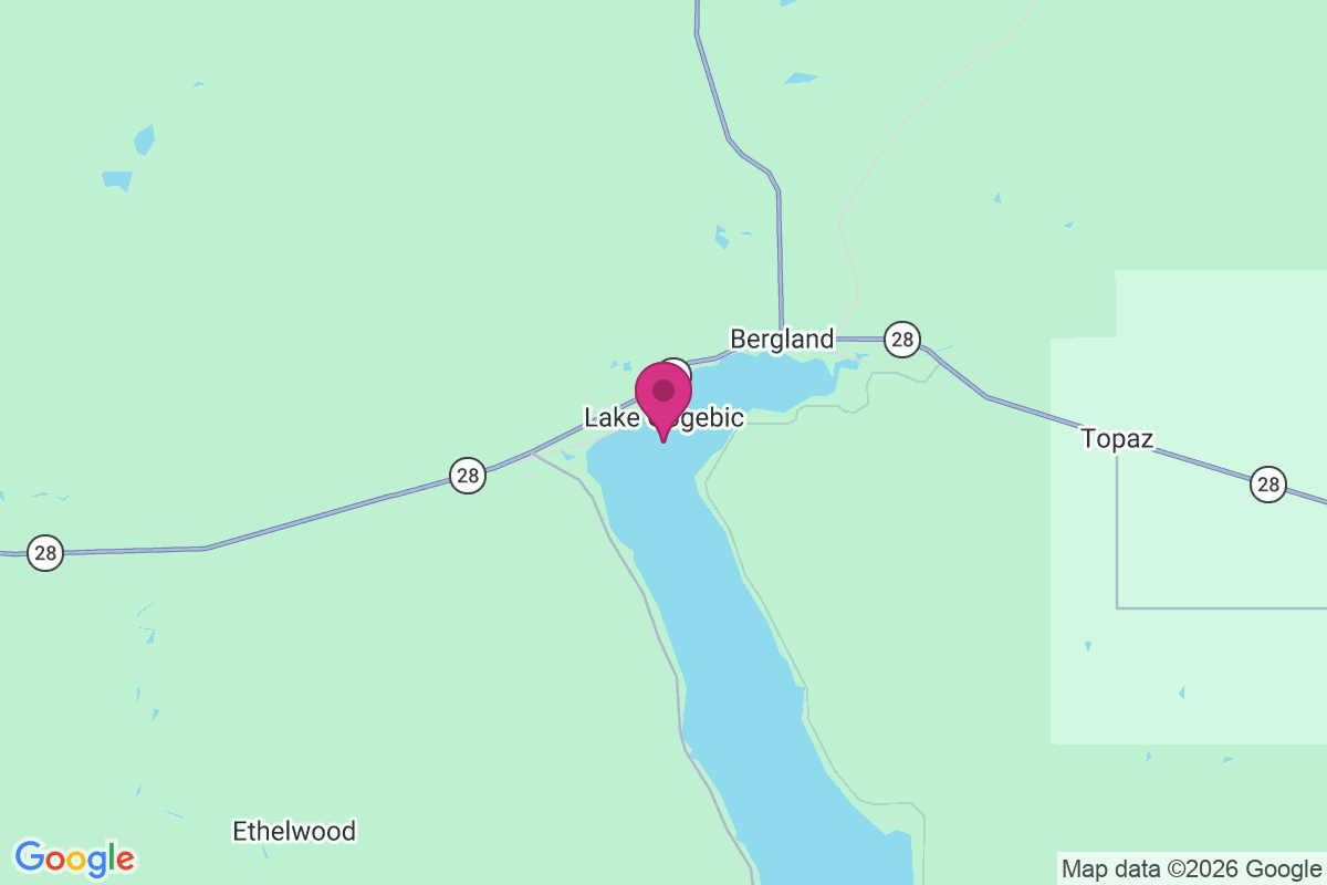 Lake Gogebic map