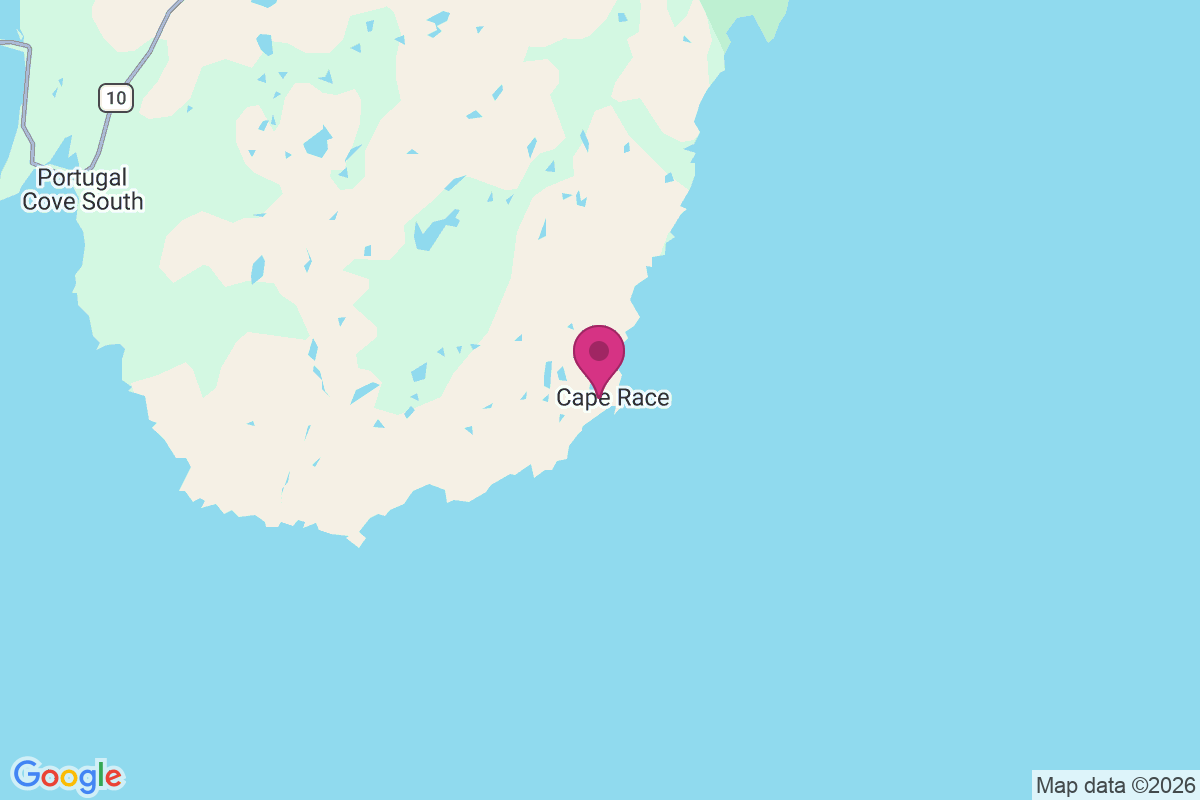 Cape Race map
