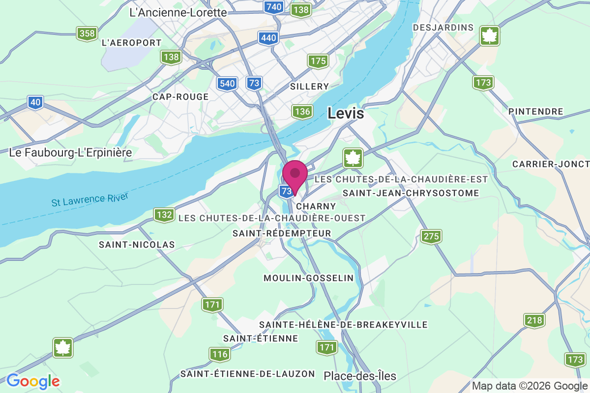 Sainte-helene-de-breakeyville map