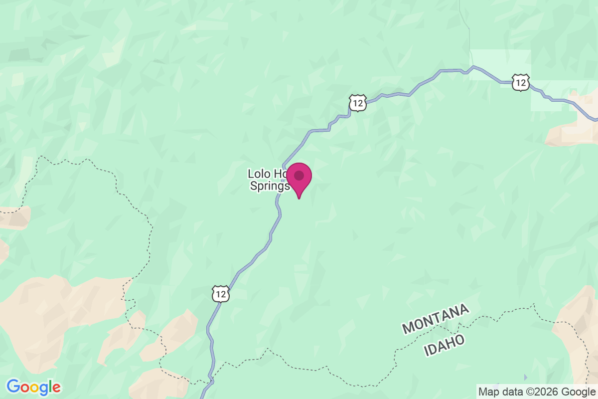 Lolo Hot Springs map