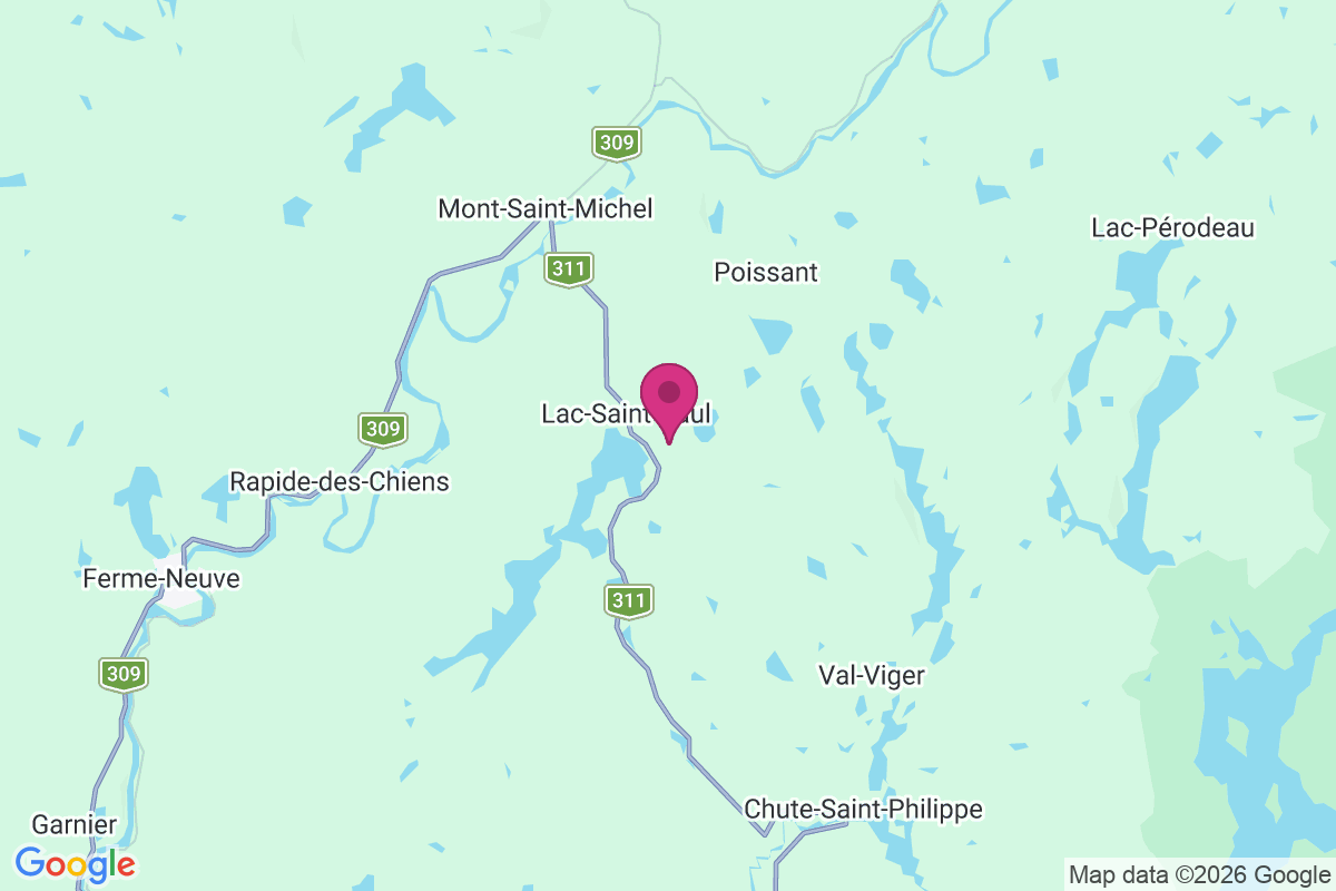 Lac-Saint-Paul map