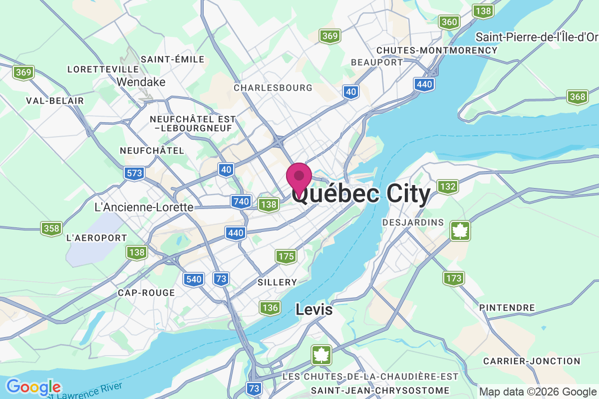 Quebec-Ouest map