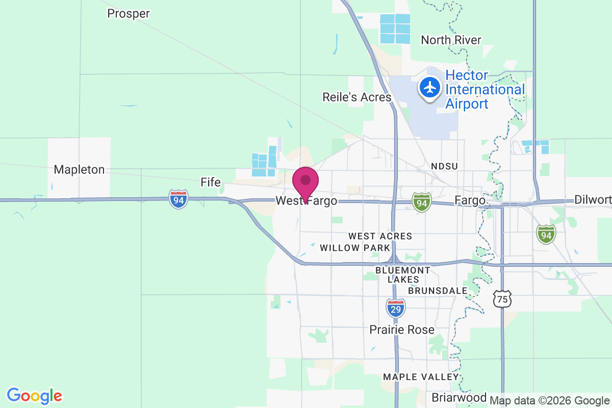 West Fargo map