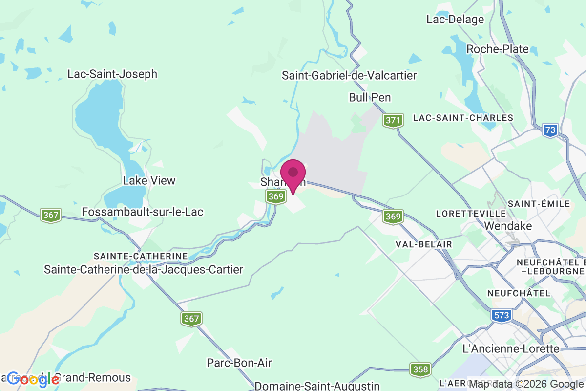 Valcartier Station map
