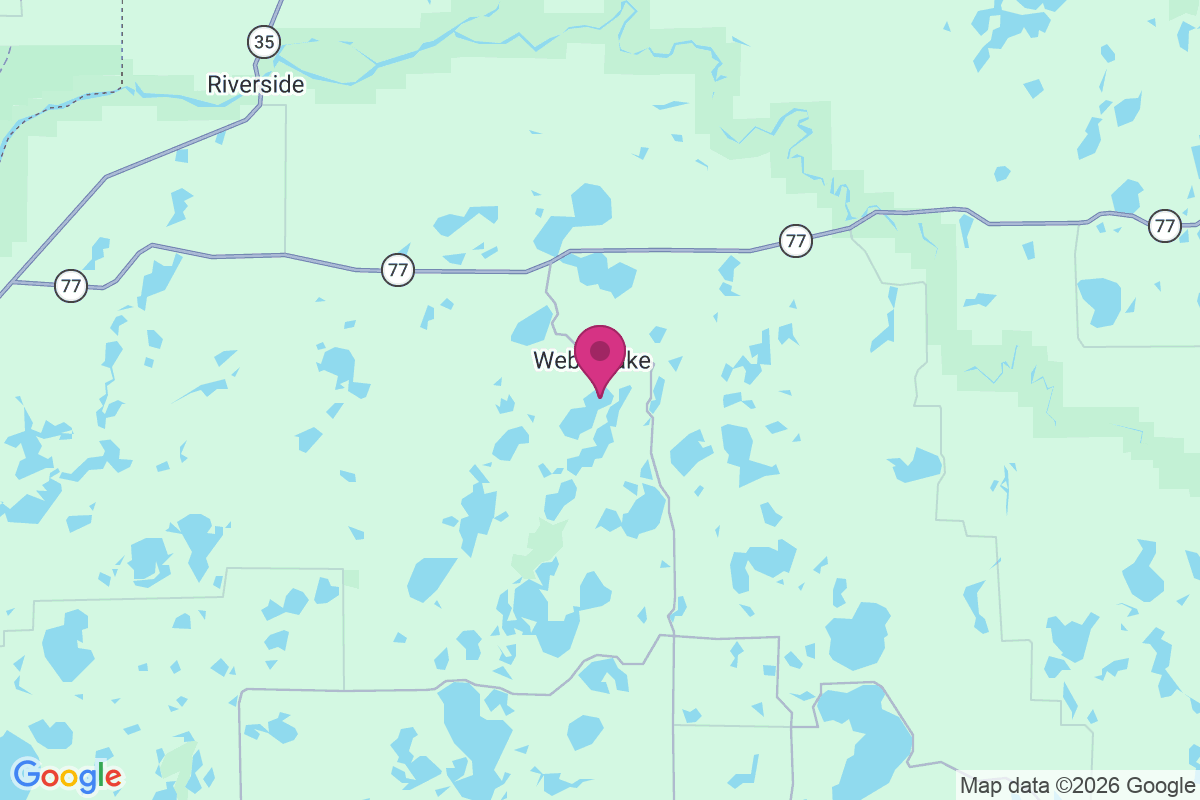 Webb Lake map
