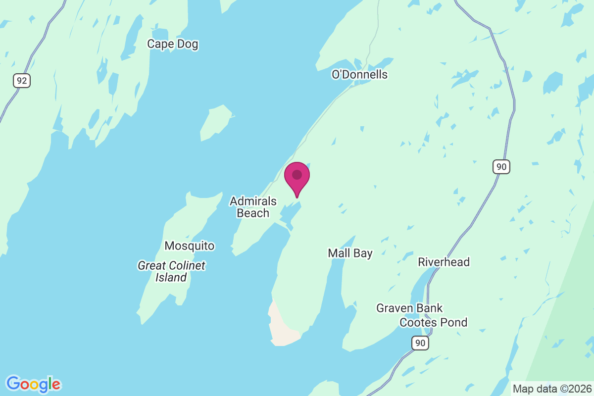 Admirals Beach map