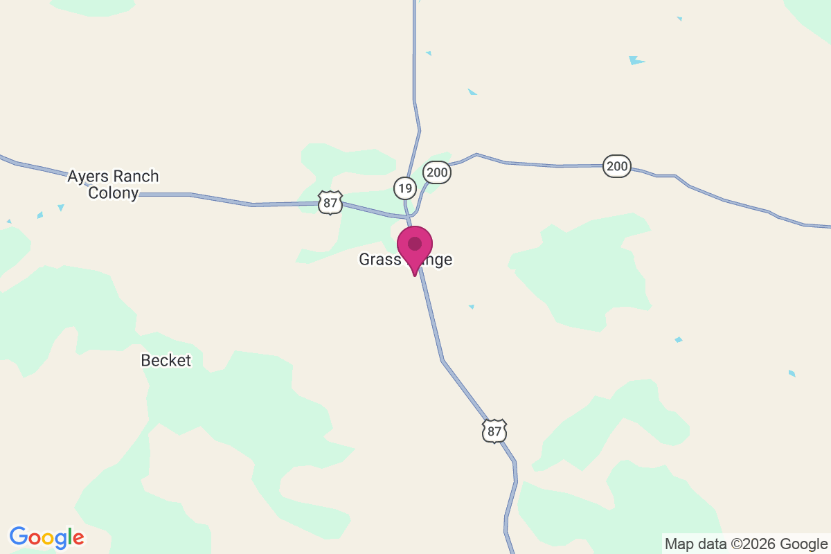 Grass Range map