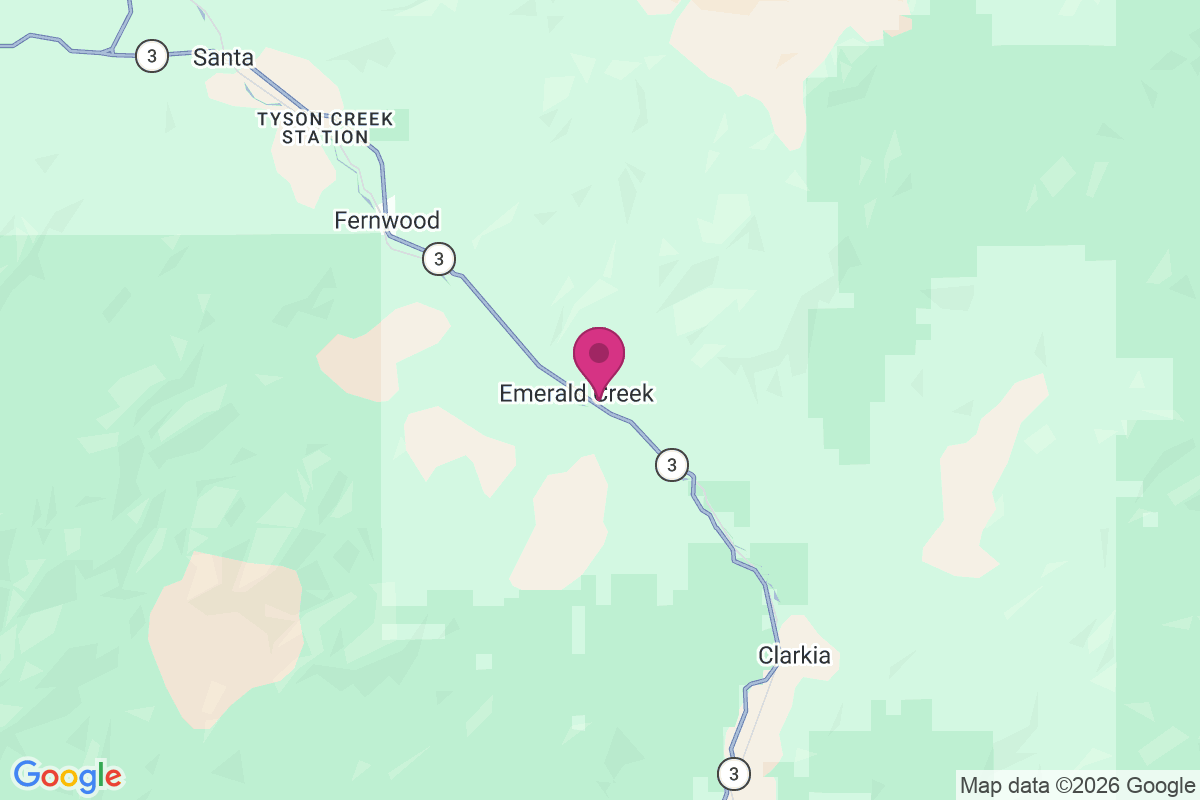 Emerald Creek map