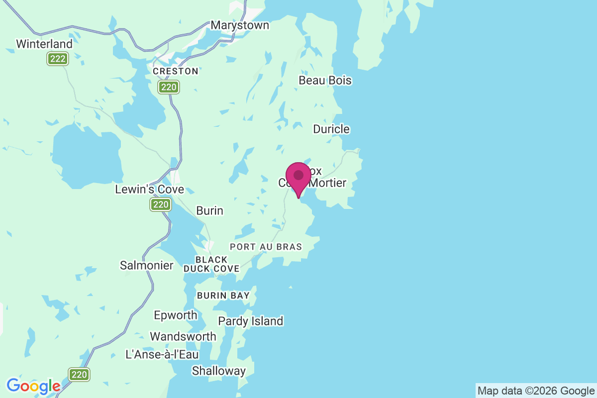 Fox Cove-Mortier map
