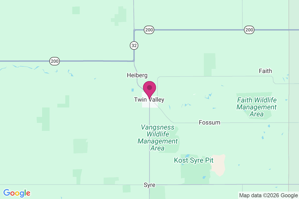 Twin Valley map