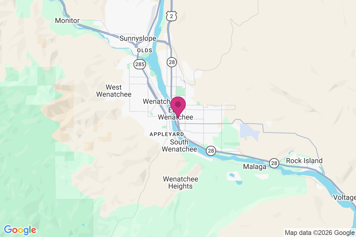 East Wenatchee map
