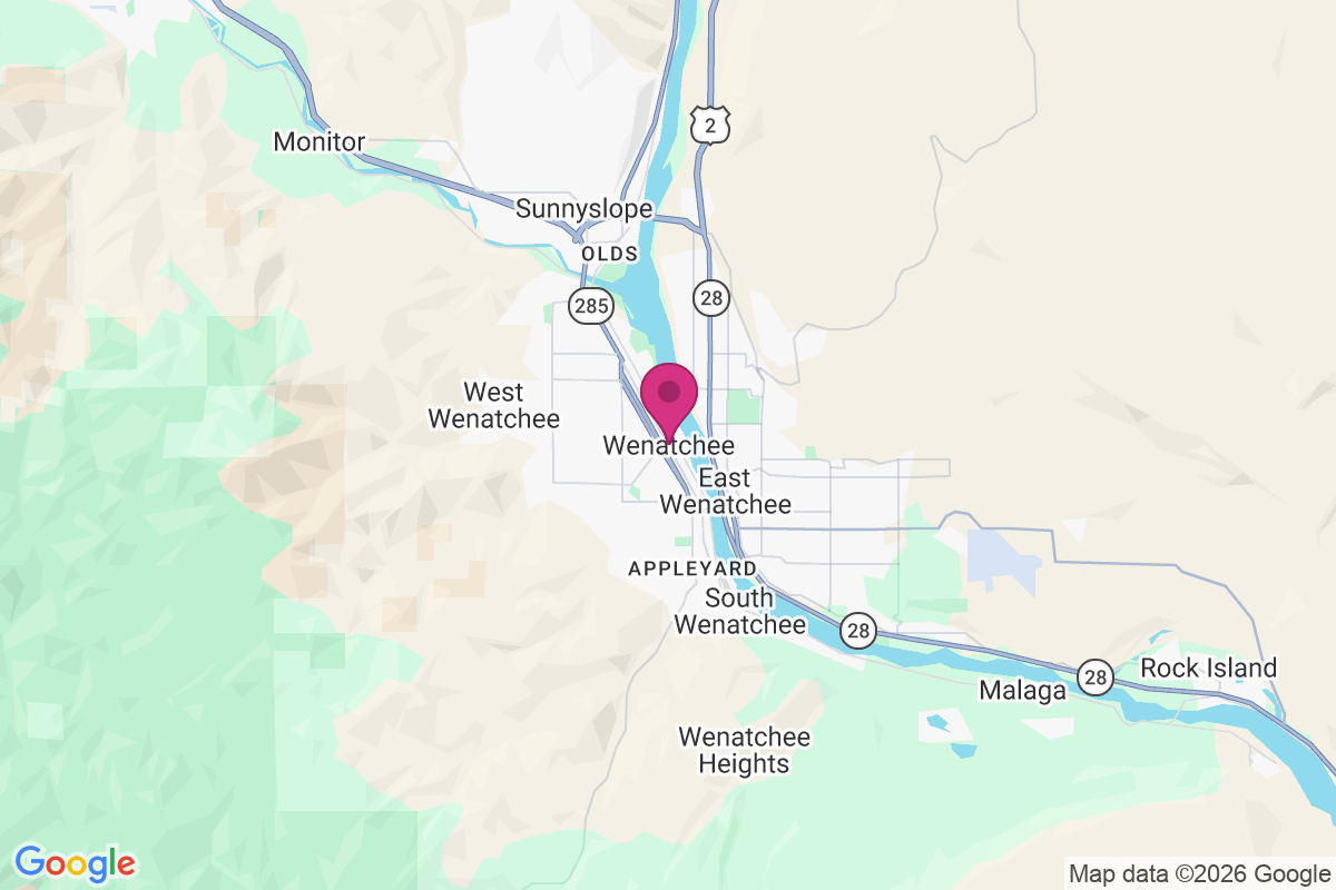 Wenatchee map