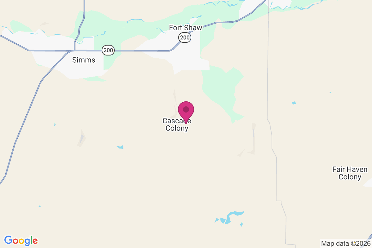Cascade Colony map