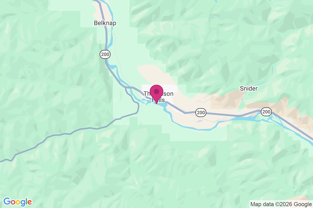 Thompson Falls map