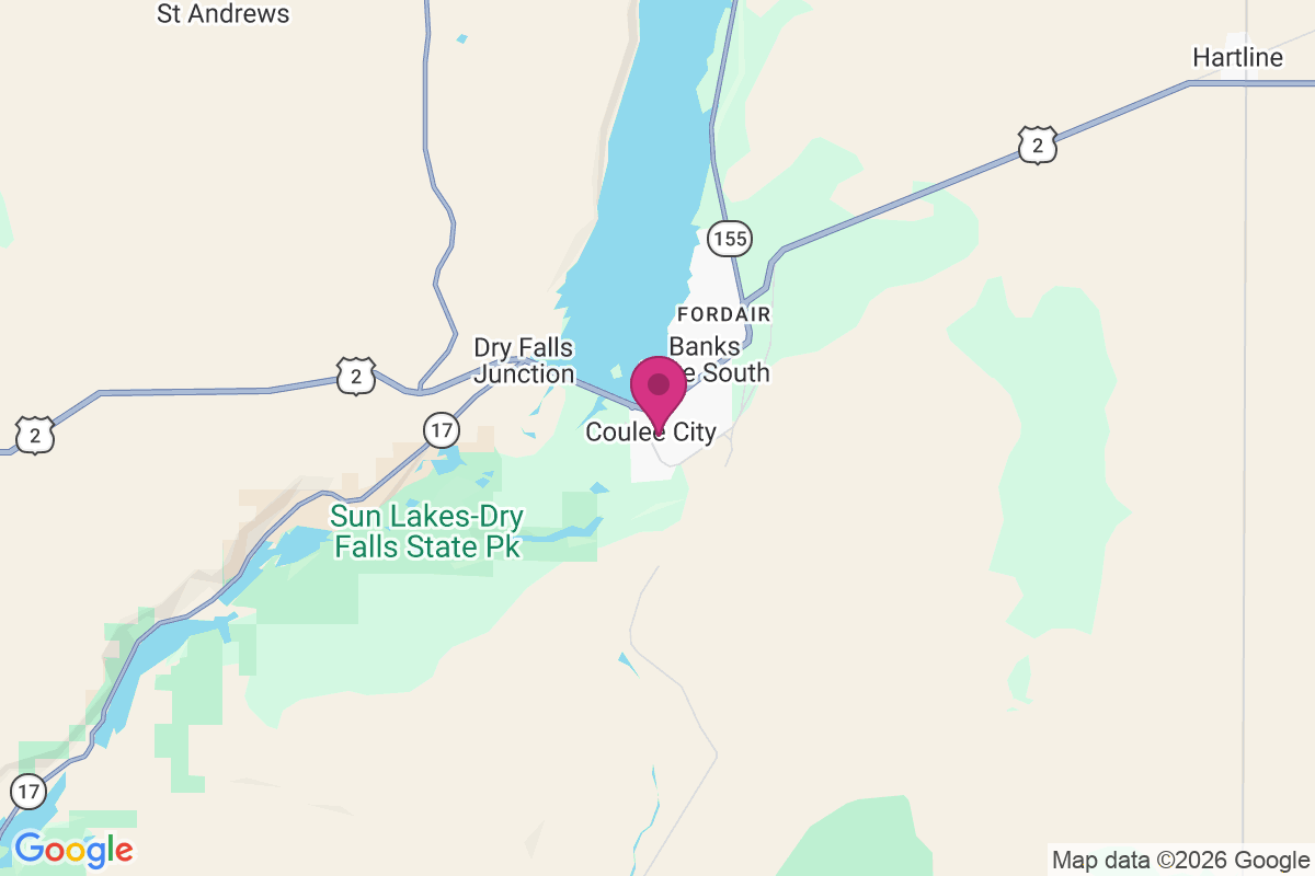 Coulee City map