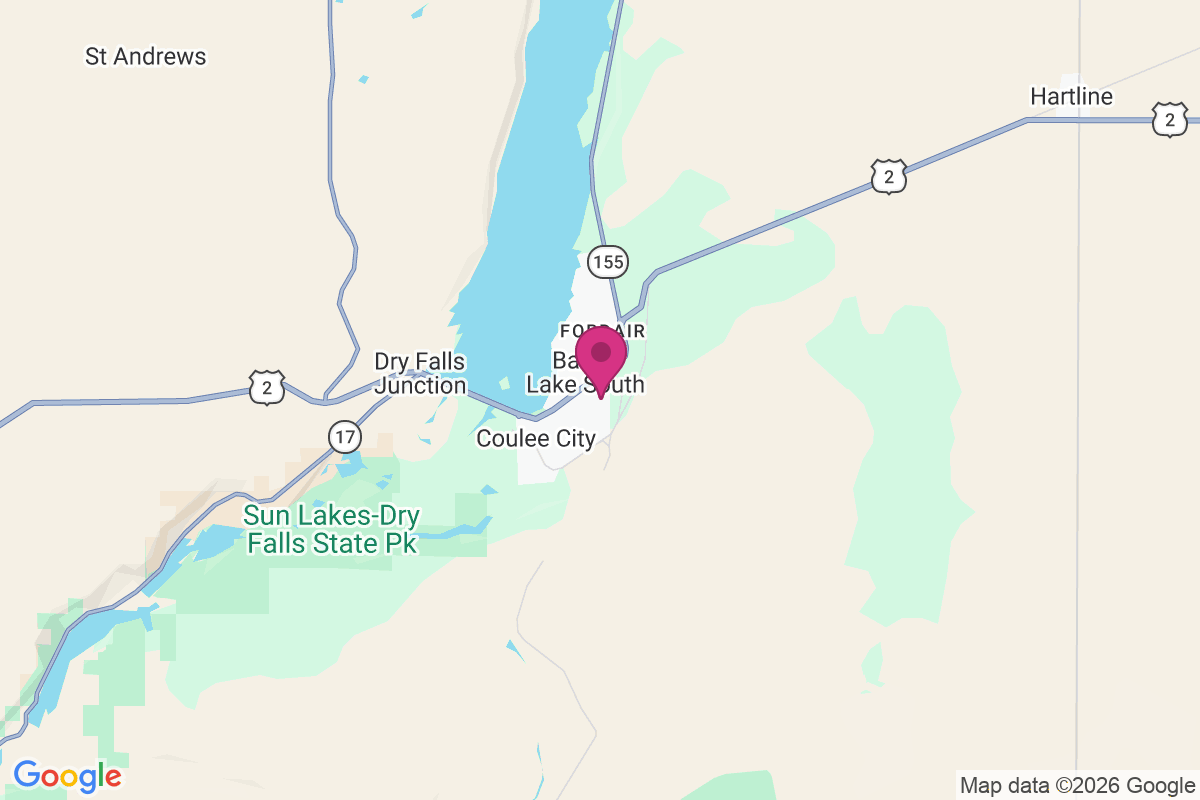 Banks Lake South map