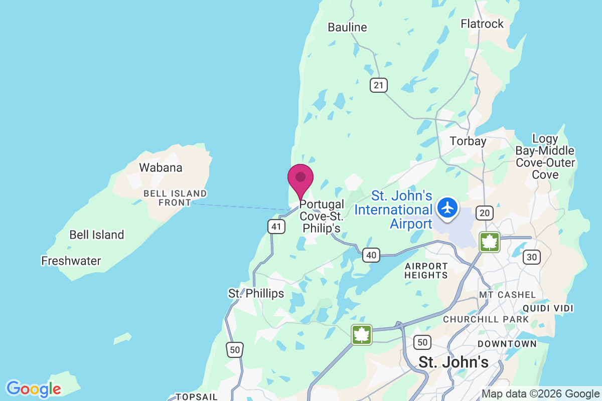Portugal Cove map
