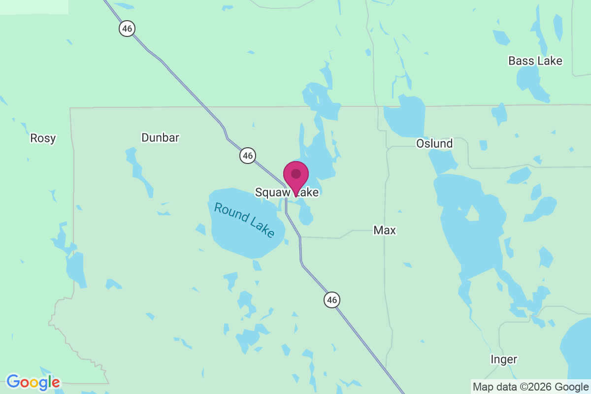 Squaw Lake map