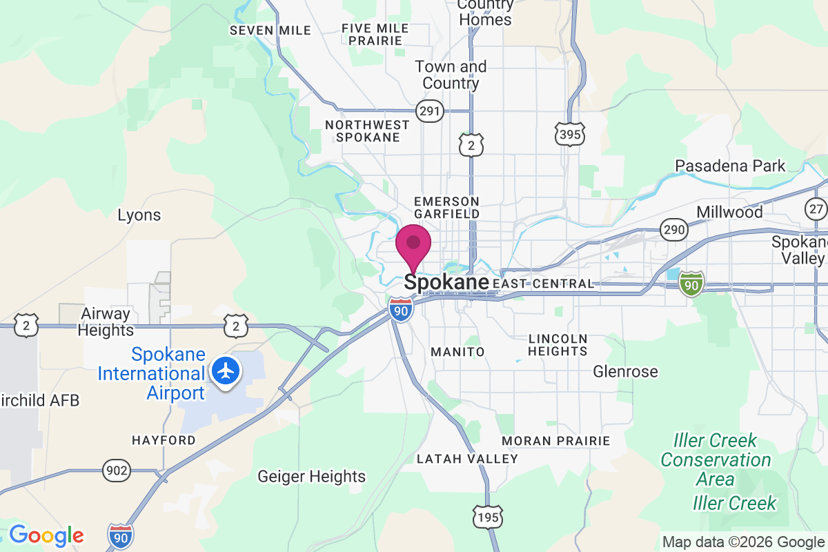West Spokane map