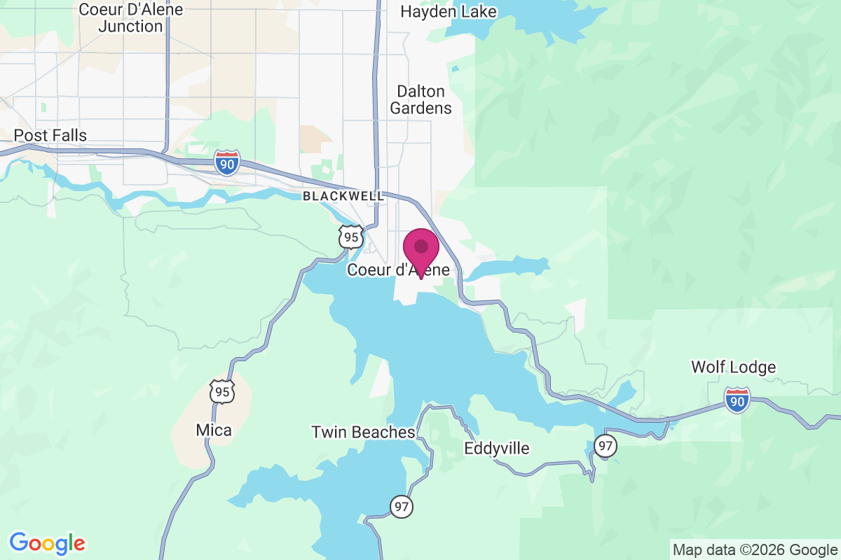 Coeur D Alene map