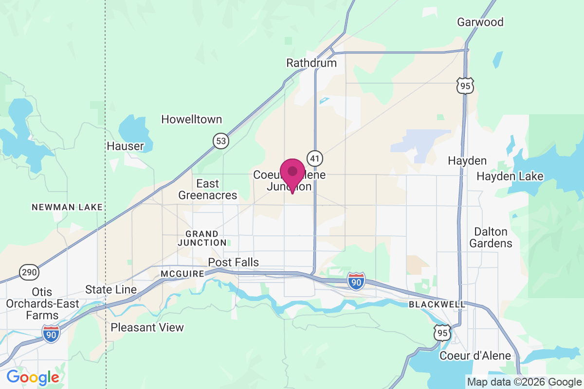 Coeur d'Alene Junction map