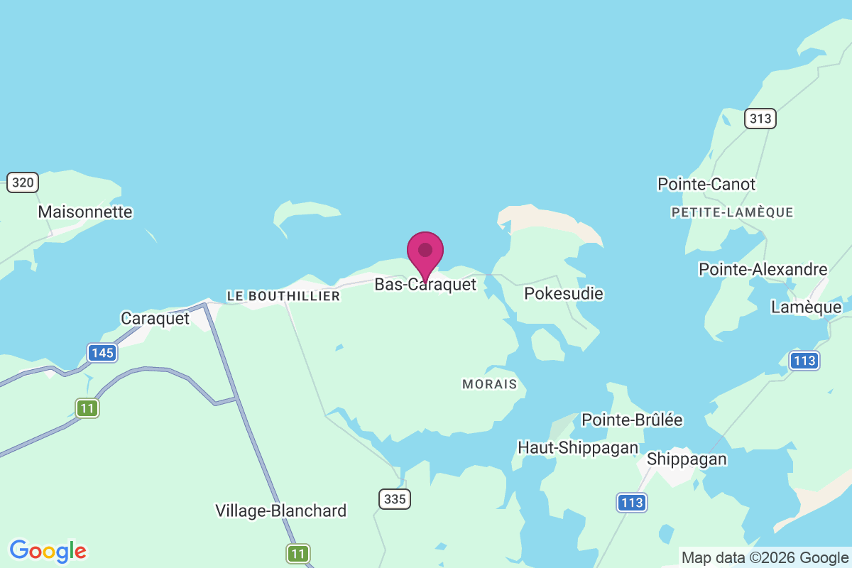 Bas-Caraquet map