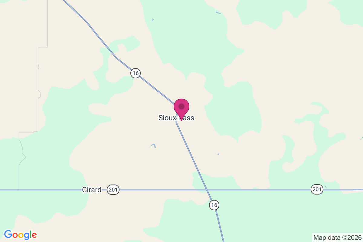 Sioux Pass map