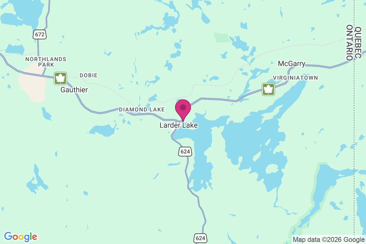 Larder Lake map