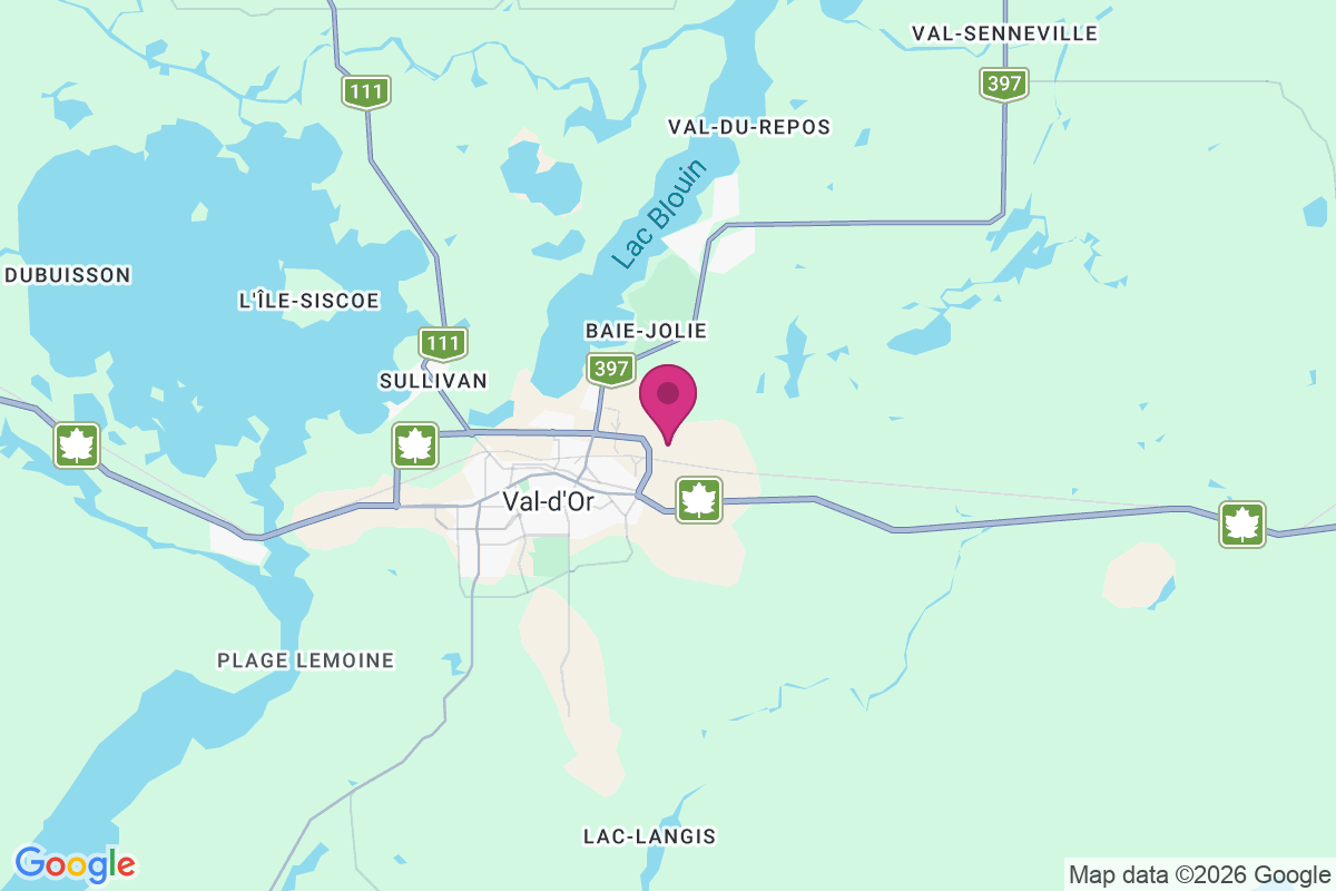 Val-d'Or map