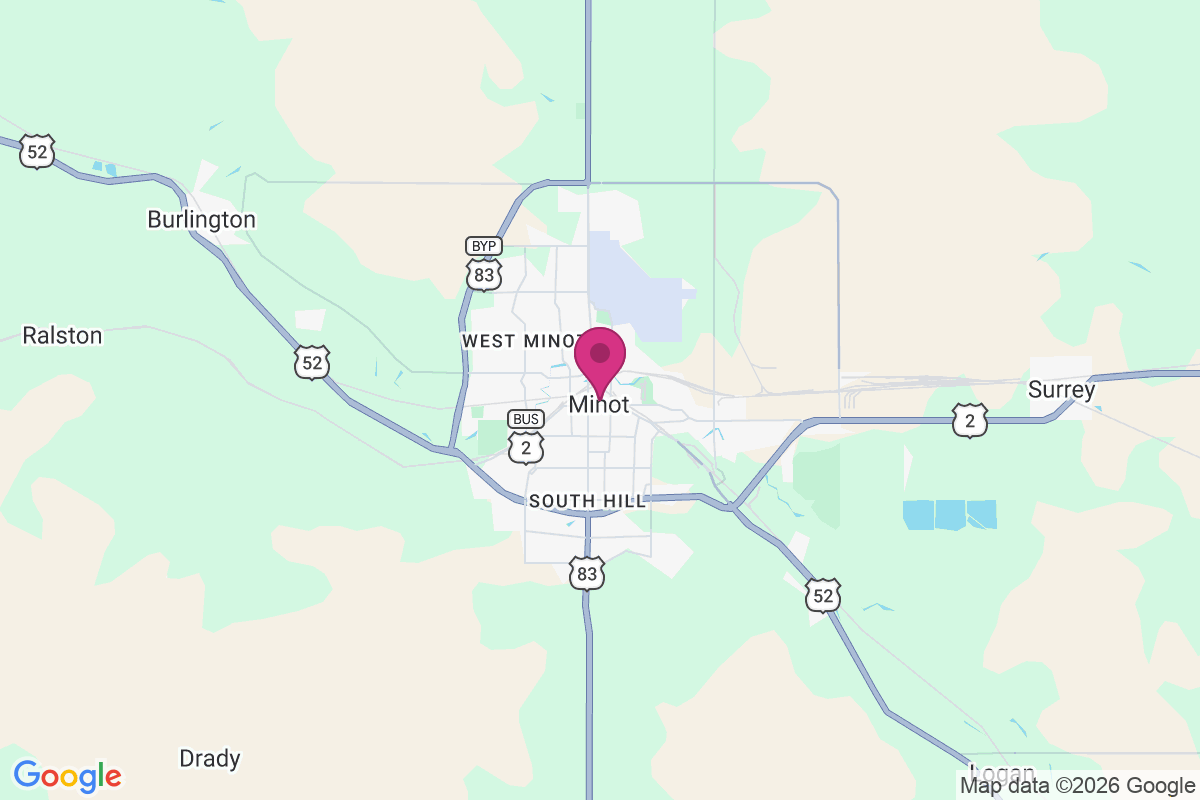 Minot Afb map