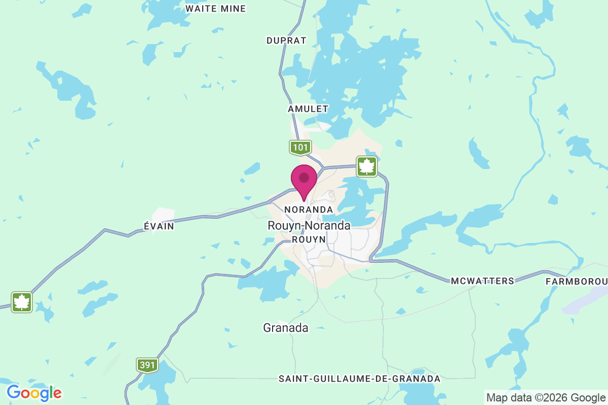 Rouyn map